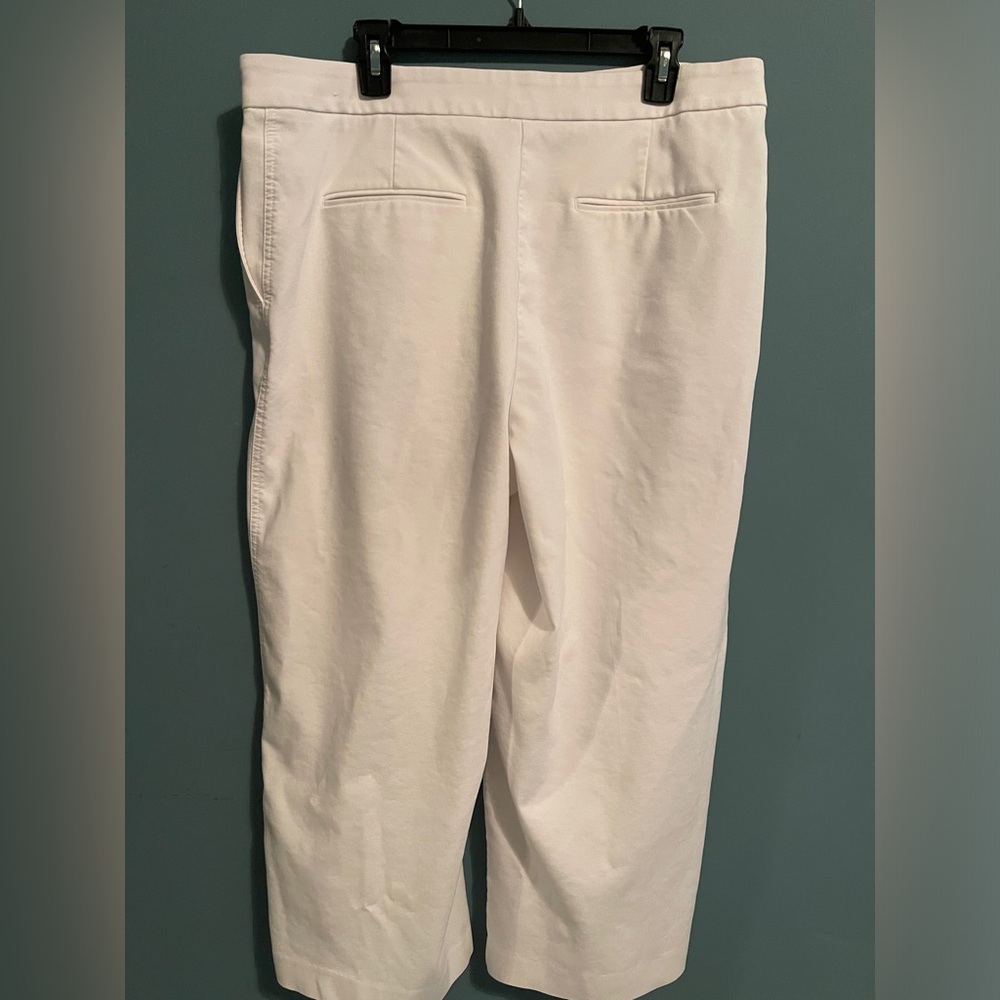 Ann Taylor wide leg cropped dress pants.